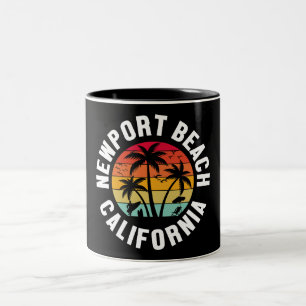 Newport Beach,California Two-Tone Coffee Mug
