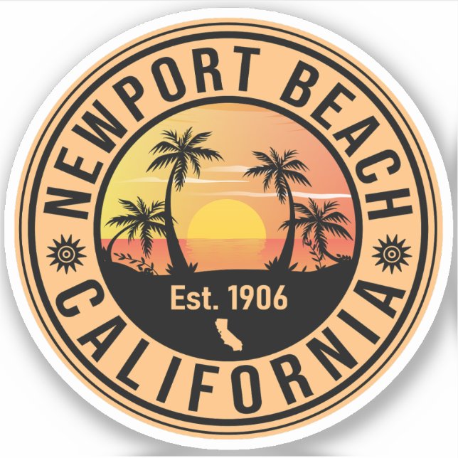 Newport Beach California Vintage Souvenirs (Front)