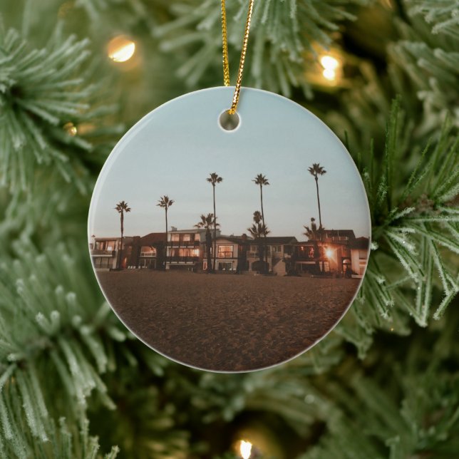 Newport Beach  Ceramic Tree Decoration (Tree)