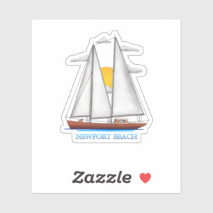 Newport Beach Coastal Nautical Sailing Sailor
