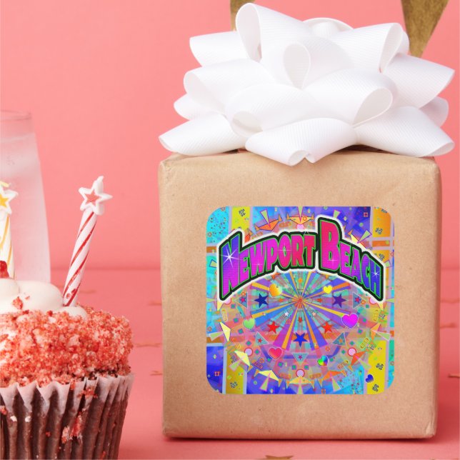 Newport Beach Cosmic Unity Sticker (Party)