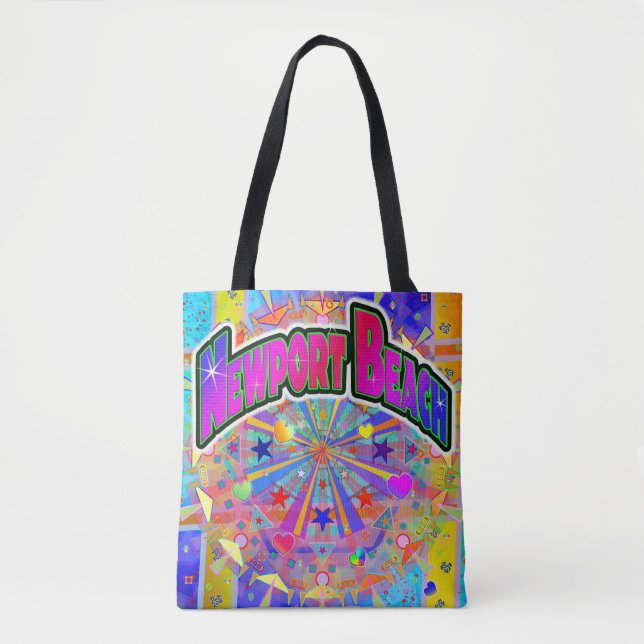 Newport Beach Cosmic Unity Tote Bag (Front)