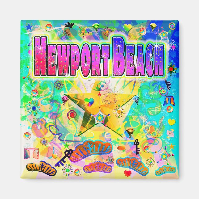 Newport Beach Epoch Hour Magnet (Front)