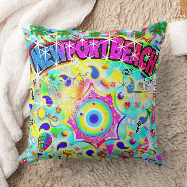 Newport Beach Mystic Dance  Cushion (Blanket)