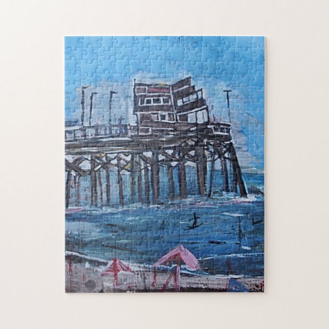 NEWPORT BEACH PIER JIGSAW PUZZLE (Vertical)