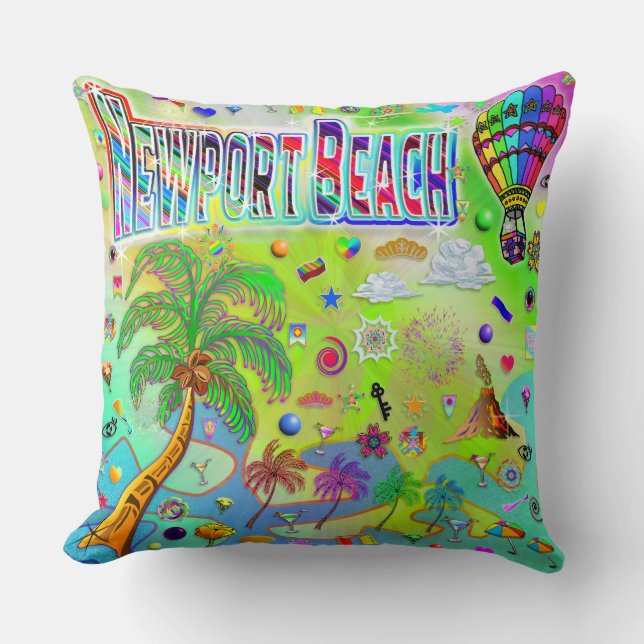 Newport Beach Timeless Melody Pillow (Front)