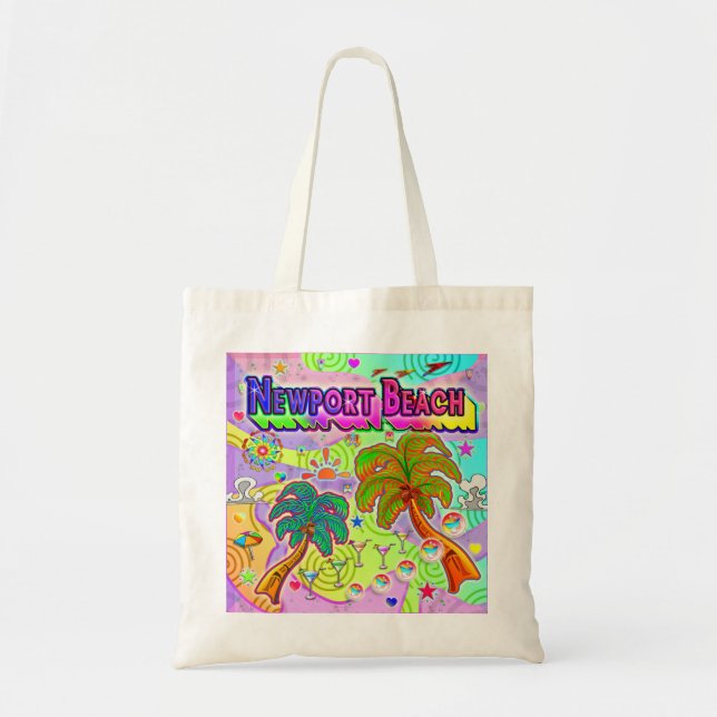 Newport Beach Vacation Target Tote Bag (Front)