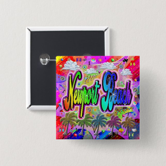 Newport Beach Vista Express Button (Front & Back)