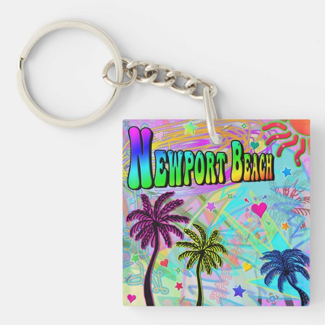 Newport Beach Vivid Romance Keychain (Front)