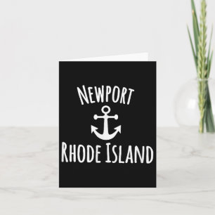Newport Boating Nautical Sailing Coastal Boat Ocea Card