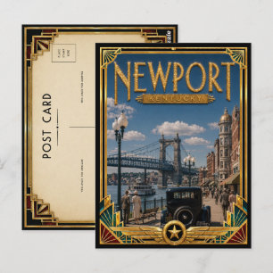 Newport Kentucky Vintage Art Deco Golden Age Postcard