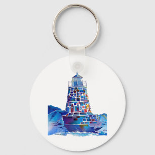 Newport Lighthouse Gifts Key Ring