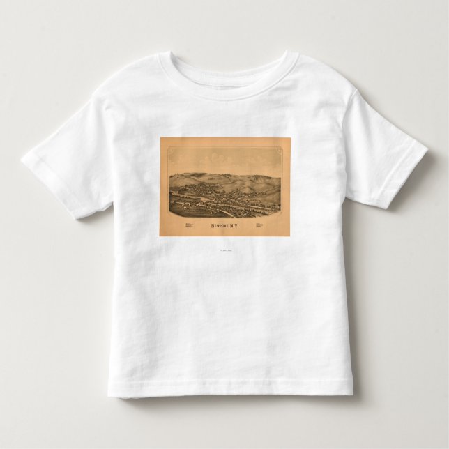 Newport, New YorkPanoramic MapNewport, NY Toddler T-Shirt (Front)