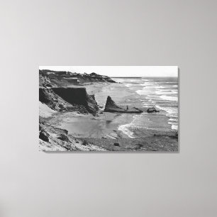 Newport, Oregon Beach View Oregon Coast Canvas Print