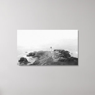 Newport, Oregon Yaquina Lighthouse from Golf Canvas Print