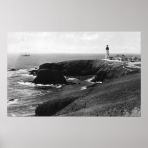 Newport, Oregon Yaquina Lighthouse View Poster