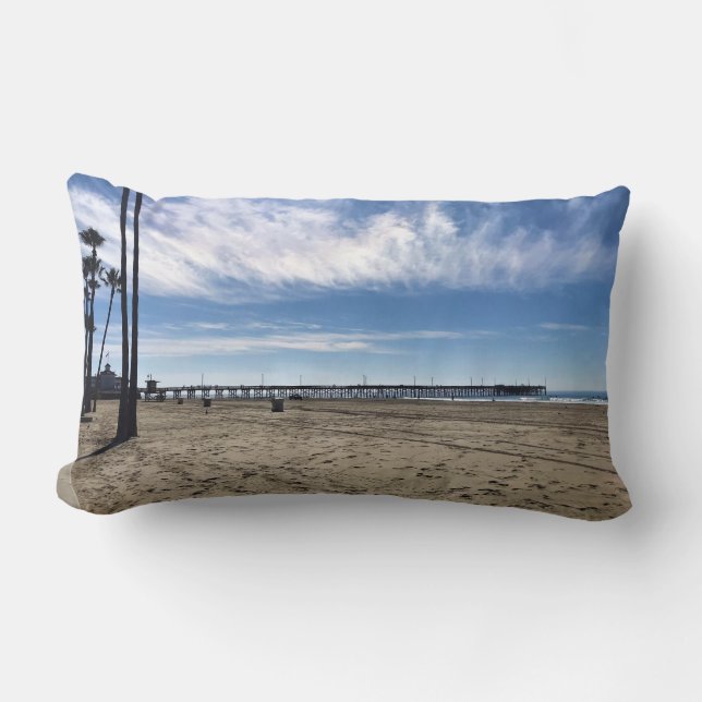 Newport Pier, Newport Beach, California Lumbar Cushion (Front)