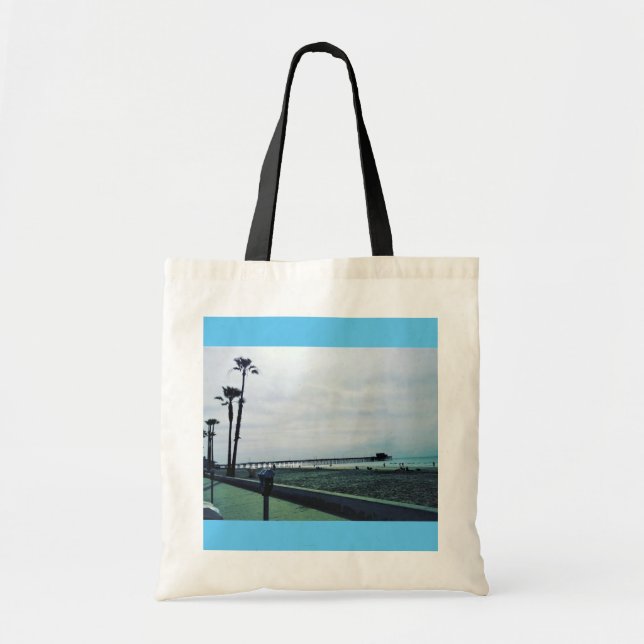 Newport Pier, Newport Beach, California Tote Bag (Front)