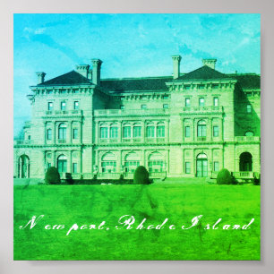 Newport, Rhode Island Beach Estate, Neo-Renaissane Poster