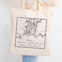 Newport Rhode Island Black White Wedding Welcome