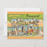 Newport Rhode Island Greetings Postcard