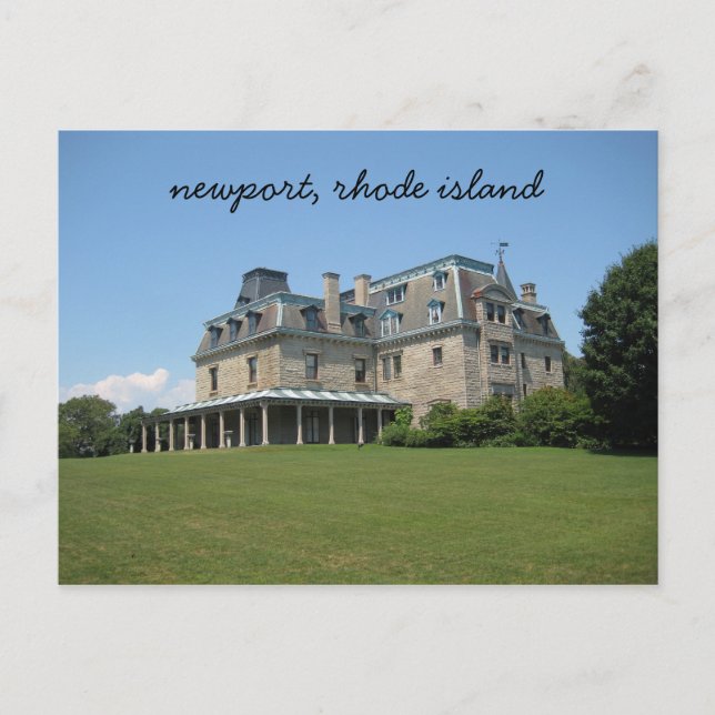 Newport, Rhode Island mansion Postcard (Front)