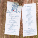 Newport Rhode Island Map Navy Destination Wedding<br><div class="desc">These Newport Rhode Island map wedding programs are perfect for your destination wedding. Whether you're getting married at Belle Mer, Regatta Place, or Castle Hill these will let your guests prepare for your special day! Full Newport collection available including invites and wedding favours. Perfect for all the great wedding venues...</div>