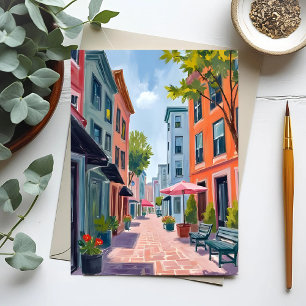 Newport Rhode Island Painting Postcard