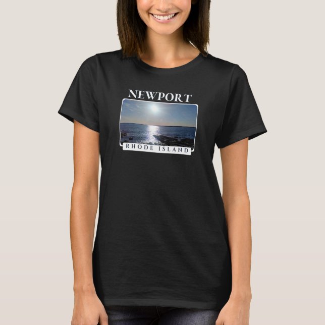 Newport Rhode Island Sea Sunset T-Shirt (Front)