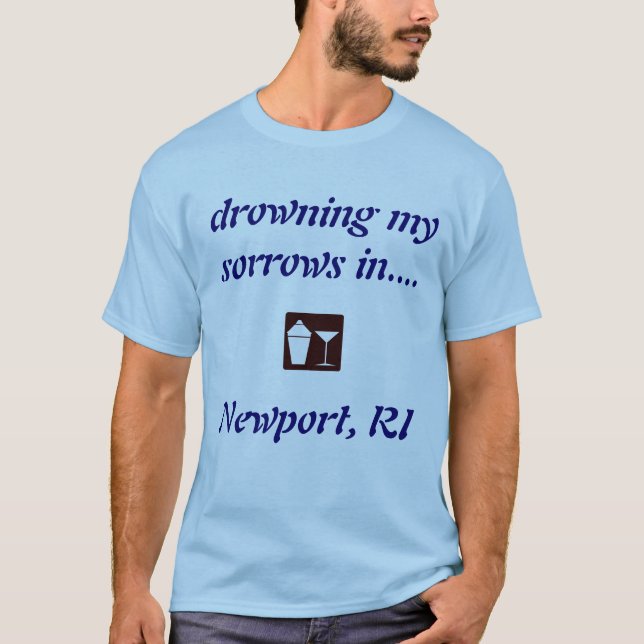 Newport, RI DRINKING SHIRT! T-Shirt (Front)