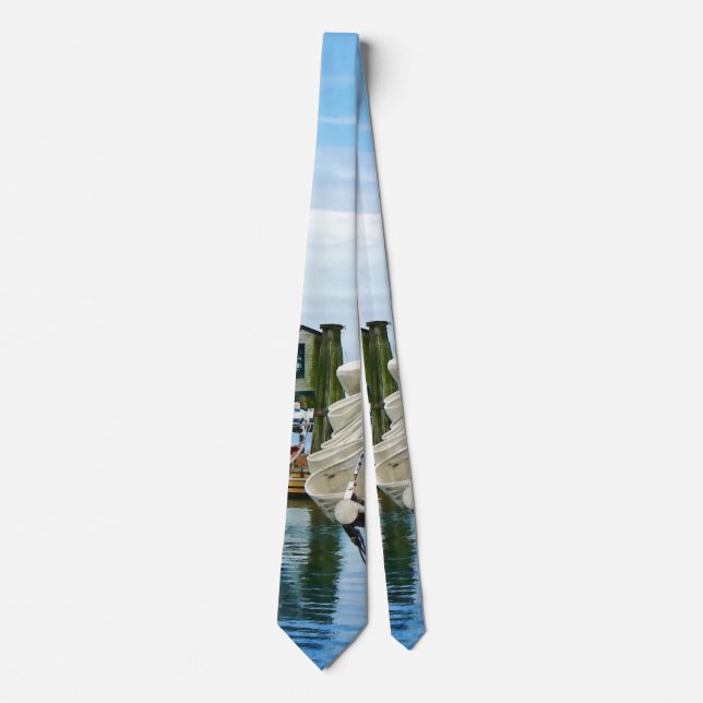 Newport RI - Folded Sails Tie (Front)
