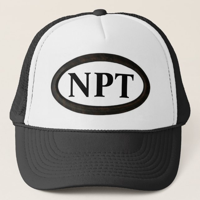 Newport, RI "NPT" Aquidneck Island Trucker Hat (Front)