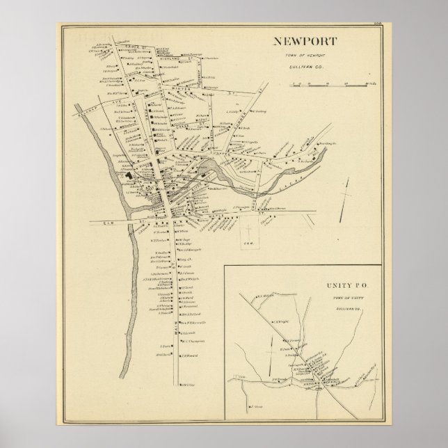 Newport, Sullivan Co Poster (Front)
