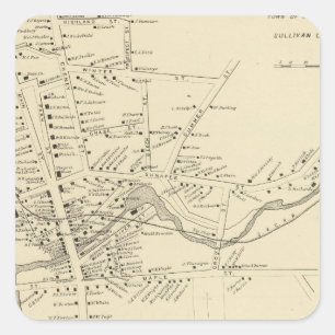 Newport, Sullivan Co Square Sticker