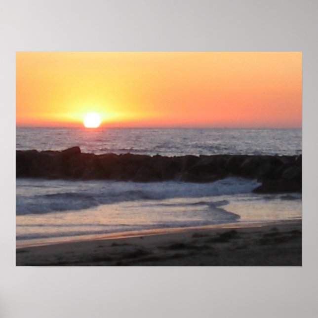 Newport Sunset Poster (Front)