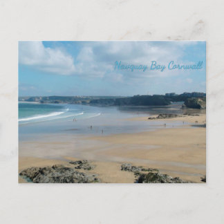 Newquay Bay Beaches Cornwall England Postcard