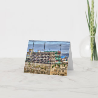 Newquay Harbor Lobster Pots Card
