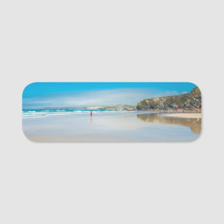 Newquay on the north Cornish Coast. England. UK. Name Tag
