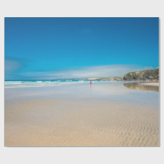 Newquay on the north Cornish Coast. England. UK. Wrapping Paper