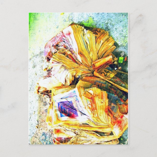 News crisis postcard (Front)