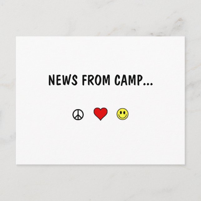 News From Camp ... Postcard (Front)