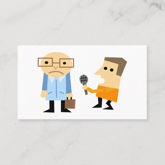News Interview Business Card (Front)