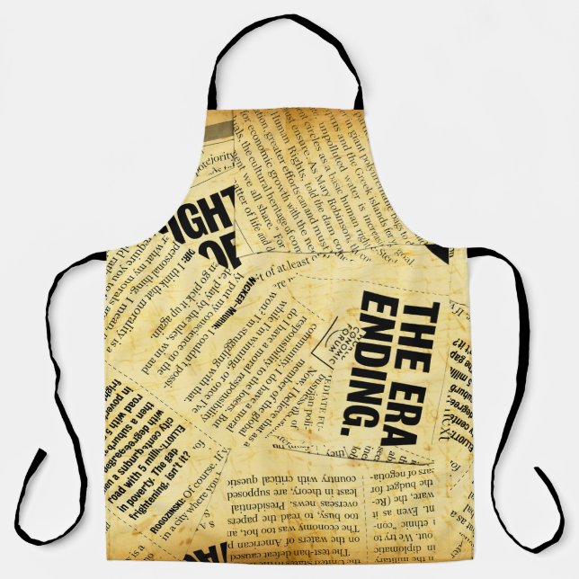 News paper text with old paper apron (Front)