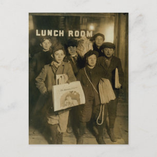 NEWSBOYS in New York Turn of Century Postcard