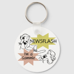 Newsflash I'm a Gammie t-shirts and Gifts Key Ring