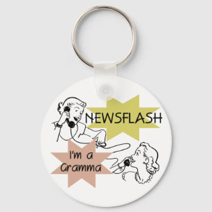 Newsflash I'm a Gramma T-shirts and Gifts Key Ring