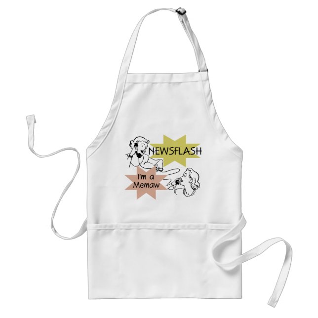Newsflash I'm a Memaw Tshirts and Gifts Standard Apron (Front)