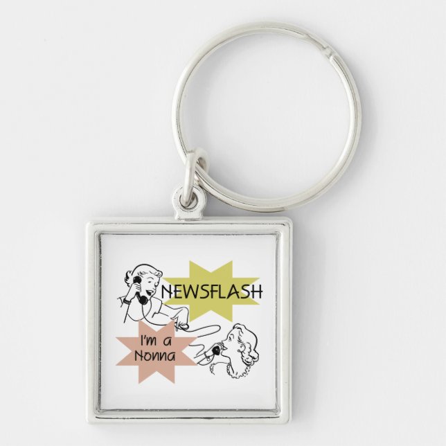 Newsflash I'm a Nonna Tshirts and Gifts Key Ring (Front)