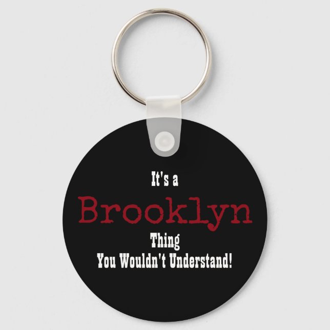 Newsies Brooklyn Keychain (Front)