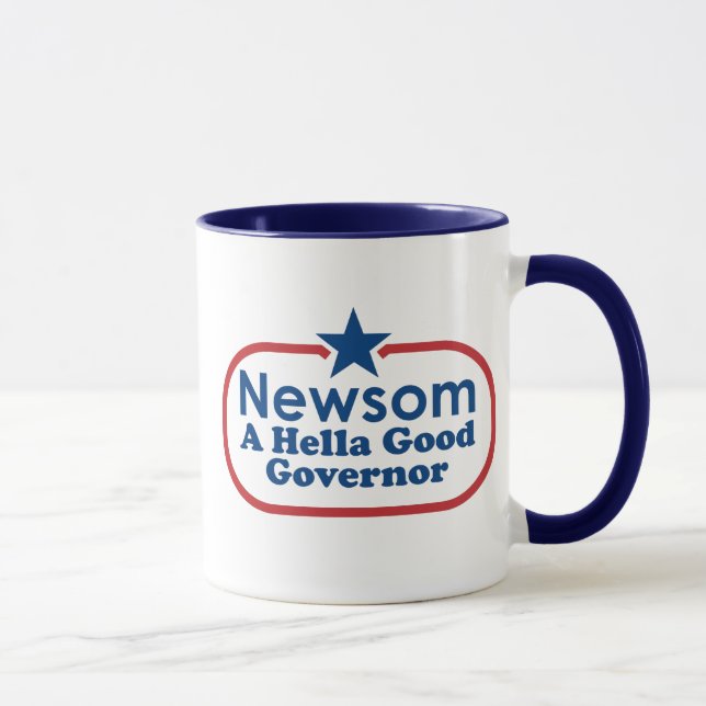 Newsom, a hella good governor mug (Right)